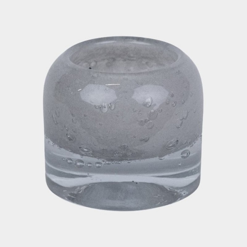 HEAVY GLASS STONE CANDEL HOLDER BLACK, LIGHT GREY, TAUPE - CANDLE HOLDERS, CANDLES HEAVY GLASS STONE CANDEL HOLDER BLACK, LIGHT GREY, TAUPE - CANDLE HOLDERS, CANDLES